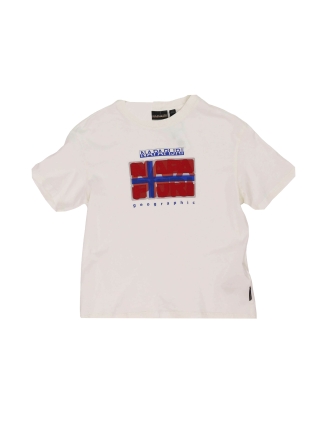 Napapijri T-shirt Wit 611689
 Maat 140
 