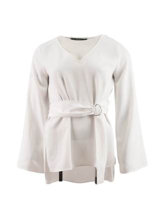 Zara T-shirt Wit 611824
 Maat XS
 