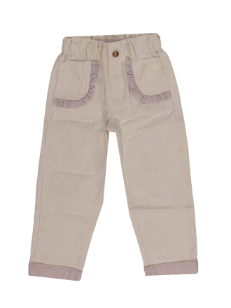 Donsje Amsterdam Broek Beige 612626
 Maat 104
 