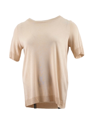 Comma T-shirt Beige 612974
 Maat 36
 