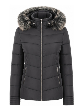 Koroshi Jas Zwart 613630
 Maat L
 